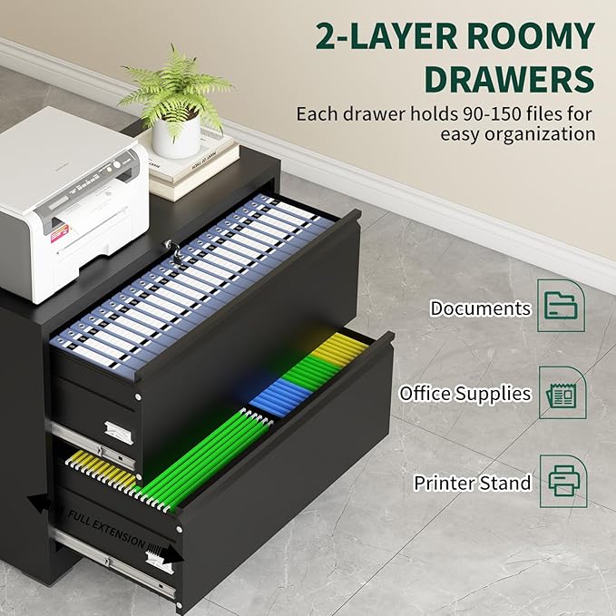 2 Drawer Lateral File Cabinet - Image 5