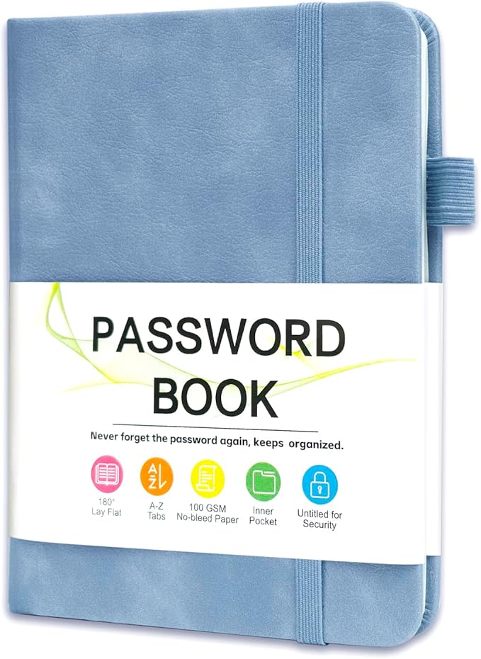Password Keeper Book with Alphabetical Tabs，4.3"x5.7" Small Password Books by Unknown