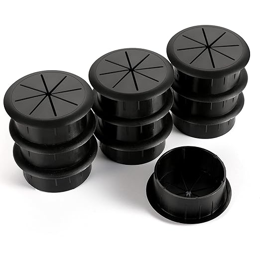 HYCC 10 Pack 2 Inch Flexible Desk Grommet, Organize Wires and Cables on Office by HYCC