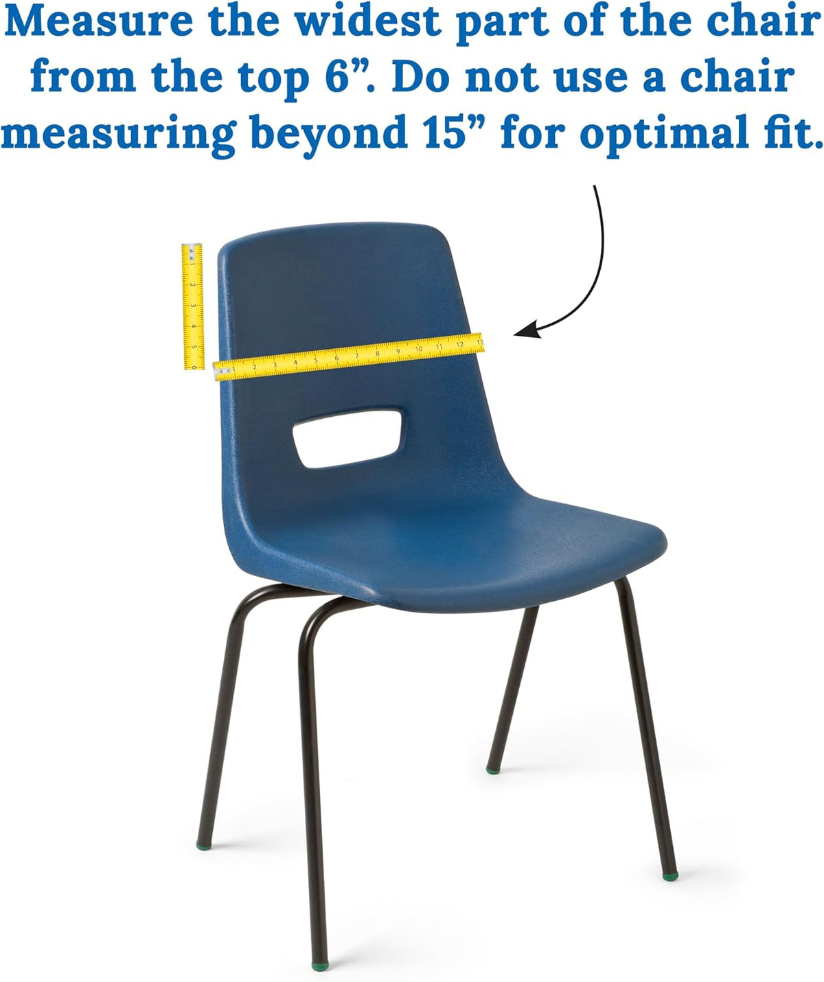 Carson Dellosa Chair Pockets for Classroom, Yellow & Blue, 6-Pack
