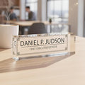 Custom Acrylic Name Plate Personalize Desk Plaque by Artblox