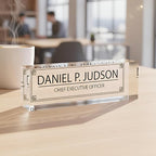 Custom Acrylic Name Plate Personalize Desk Plaque by Artblox