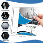 Acrylic Sign Holder 4x6 Inches, 16 Pack Clear Plastic Table Flyer Display Stand - Image 2