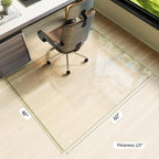Koonmi Tempered Glass Chair Mat - Image 5