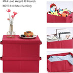 HOONEX Storage Bins with Lids for Organizing, Storage Boxes with 2 Carrying - Image 2