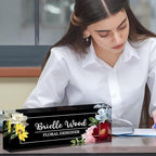Personalized Name Plate for Desk, Custom Acrylic Desk Name Sign, Office - Image 4