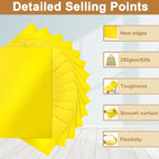 Silunkia 120 Sheets Solar Yellow Shimmer Cardstock 8.5 x 11 Crafts Paper - Image 3