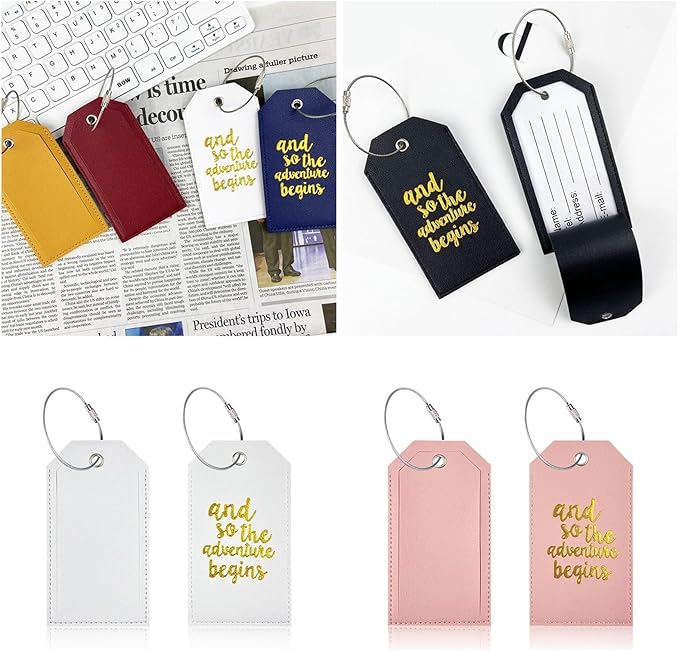 Portable Leather Travel Labels - Image 2