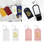 Portable Leather Travel Labels - Image 2