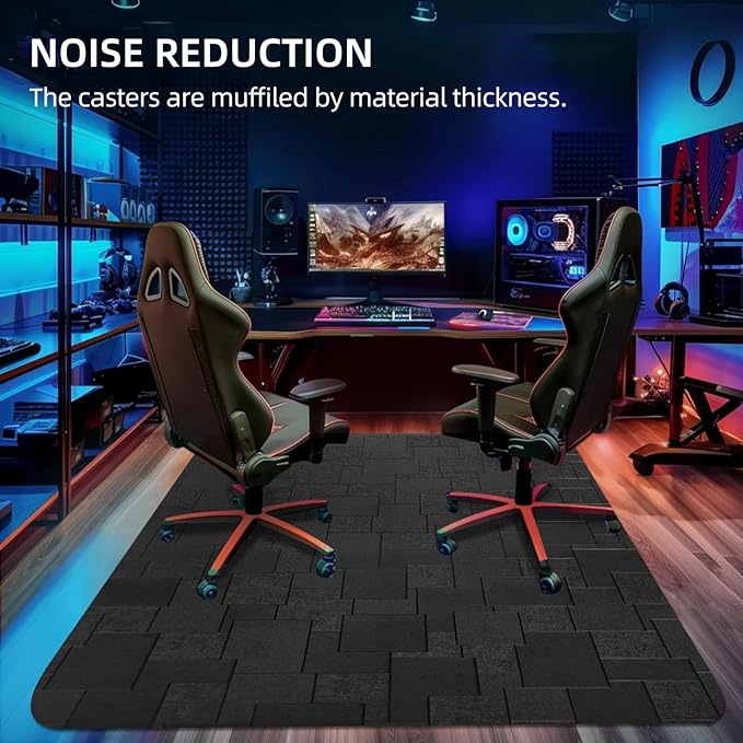 Office Chair Mat for Hard Floor, 48x36 inches Computer Chair Mat - Image 6
