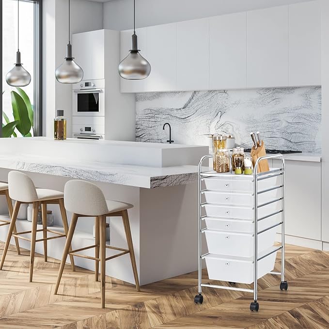 RELAX4LIFE 6-Drawer Rolling Storage Cart - Image 6