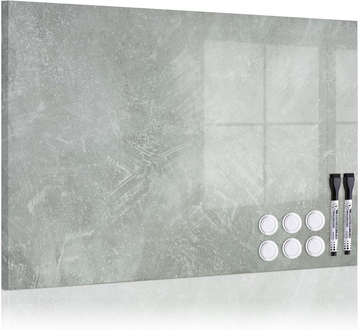 Decorative Magnetic Board for Wall, 24''x18'' Dry Erase Board...