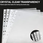 Sheet Protectors, PANDRI 600 Pack Clear Heavy Duty Plastic Page Protectors - Image 5