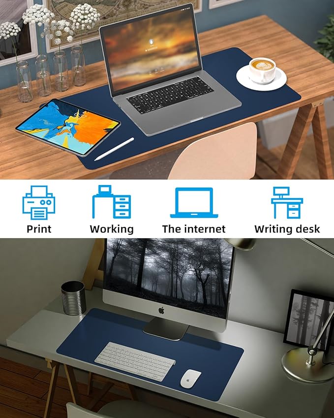 Leather Desk Protector, Non-Slip PU Laptop Mat - Image 6