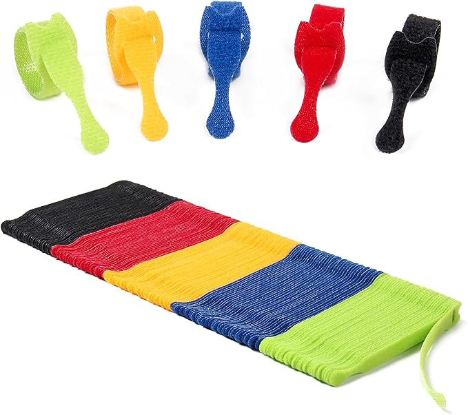 OneLeaf 180PCS Valuable Wire Organizer 4Inch Reusable Cable Ties by OneLeaf