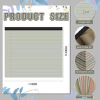 Lincia 12 Pcs 11" x 9.5" Legal Pads College Ruled Notepad Landscape Notebook - Image 2