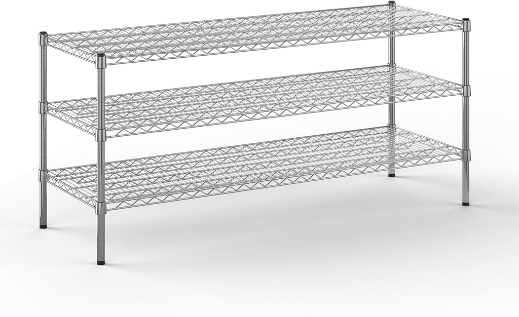 Regal Altair 21" Deep x 60" Wide x 27" Height Wire Shelving Kit | 3-Tier | NSF