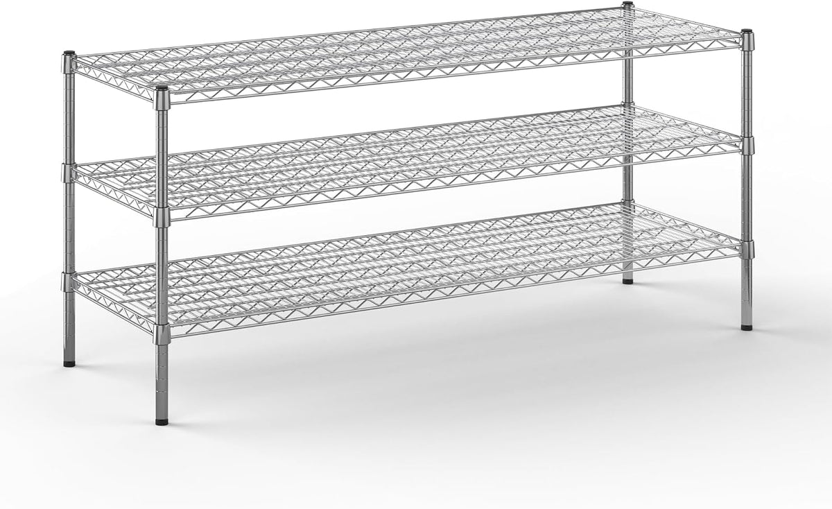 Regal Altair 21" Deep x 60" Wide x 27" Height Wire Shelving Kit | 3-Tier | NSF