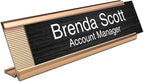 10 Pack 2" x 8" Aluminum Desk Name Plate Holder, Office Name Plate Holder - Image 2