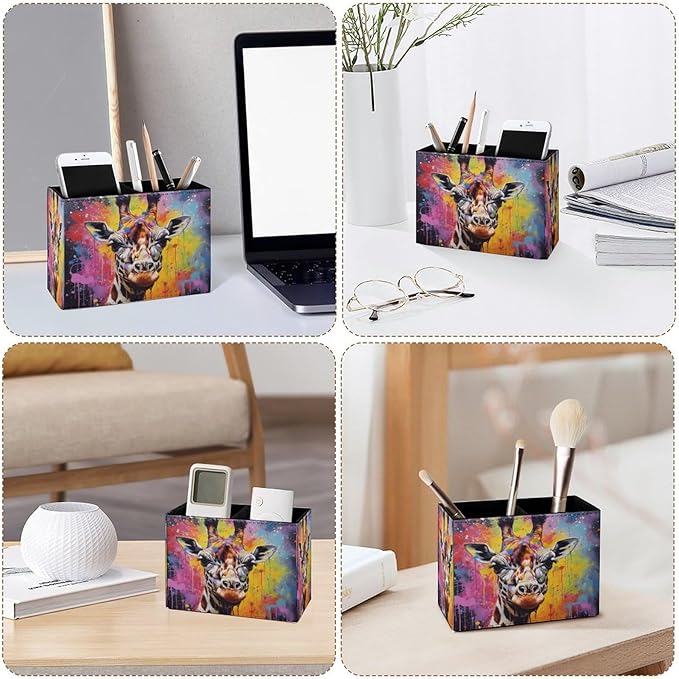 Famame Graffiti Vintage Giraffe Pencil Holder - Image 4