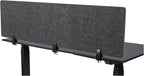 Stand Up Desk Store ReFocus Raw Clamp-On Acoustic Desk Divider Mounted Privacy - Image 2