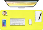 Boutilon Leather Desk Pad Protector, Non-Slip Mouse Pad, Laptop Desk Pad by Boutilon