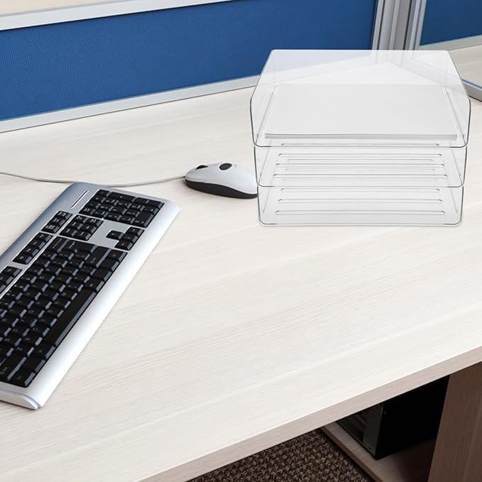 LIGHTAOTAO Stackable Desk Organizer Tray Paper Holder - Image 4