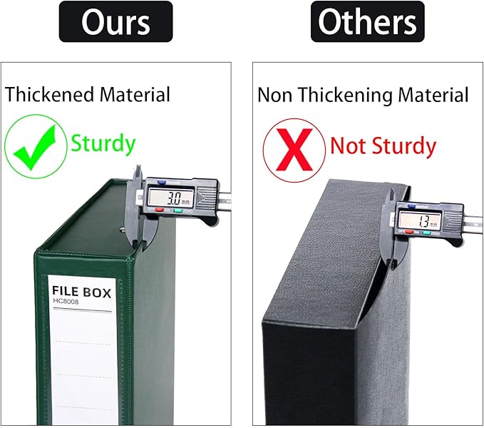 URbantin 6 Pack Foldable Plastic Box Files A4 - Image 4