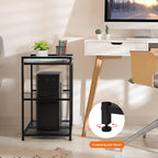 OYEAL Computer Tower Stand, PC Tower Stand Metal Rolling Cart Holds up to 40lbs - Image 5