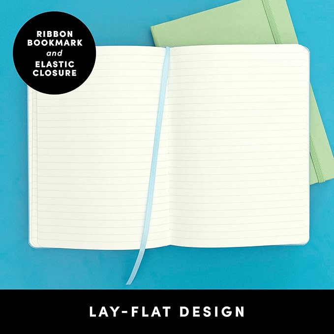 PAPERAGE Lined Journal Notebook, 160 Pages, Medium 5.6 in x 8 in - Image 3