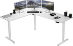 VIVO Electric Corner 75 x 63 inch L-Shaped Standing Desk, Memory Height by VIVO