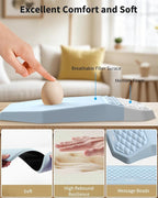 Ergonomic Mouse Pad and Keyboard Wrist Rest Support Set, Massage Design Mousepad - Image 3