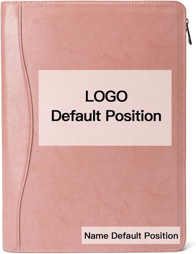 Geslun Personalized Vegan Leather Portfolio, Legal Size 8.5 x 14 Pad Holder by Geslun