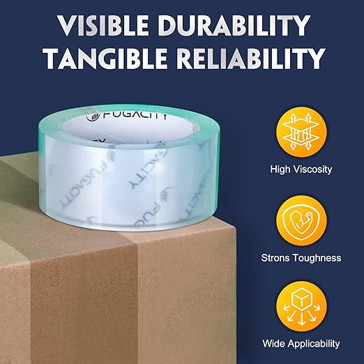 FugaCity Clear Packing Tape Refills, Heavy Duty Packaging Tape - Image 3