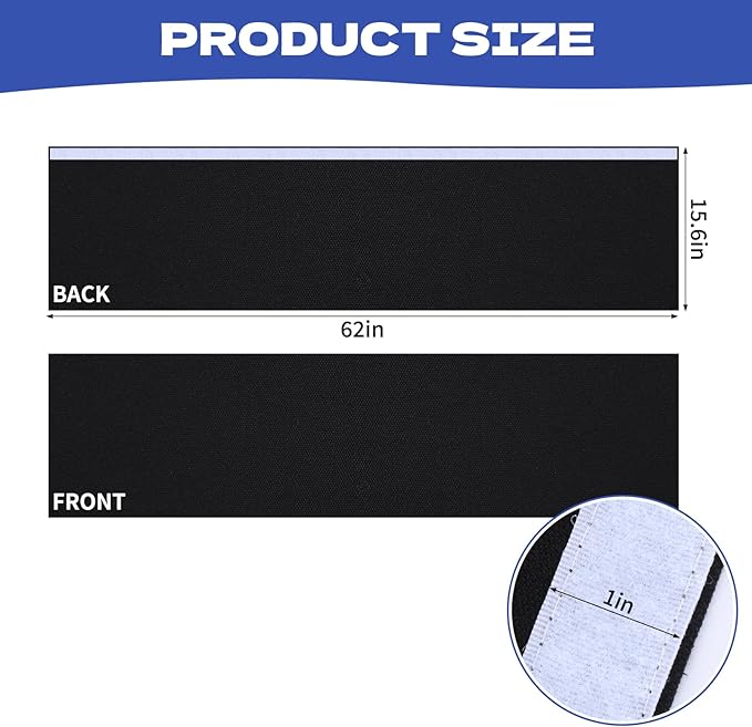 Under Desk Privacy Panel 62 x 15 Inch Self-Adhesive Modesty Panel Table Skirts - Image 2
