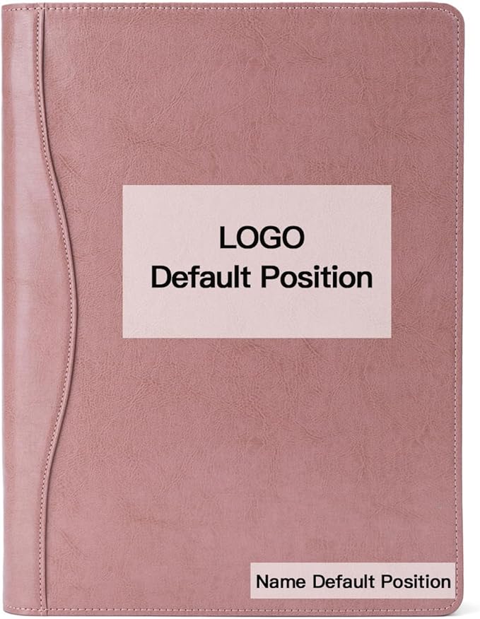 Geslun Personalized Vegan Leather 3 Ring Binder, Custom 8.5 x 11 Letter Size by Geslun