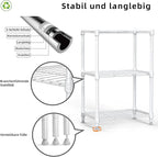 M MZG 450 lbs Wire Storage Shelving 3-Tier Utility Shelving Unit Steel - Image 4