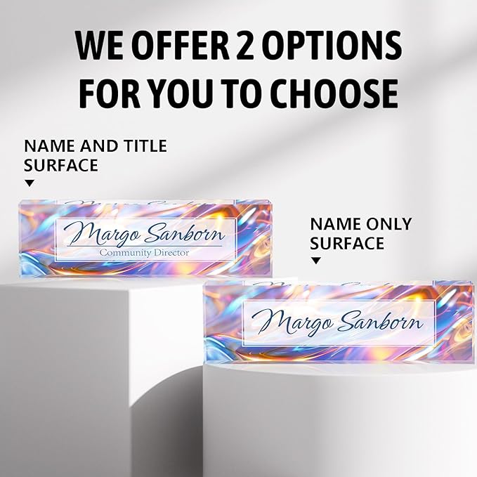 Personalized Name Plate for Desk Custom Acrylic Desk Name Plate Custom Employee - Image 6