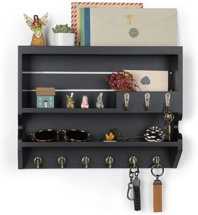 Mutsault Key Holder for Wall, Mail Organizer Wall Mounted - Image 2