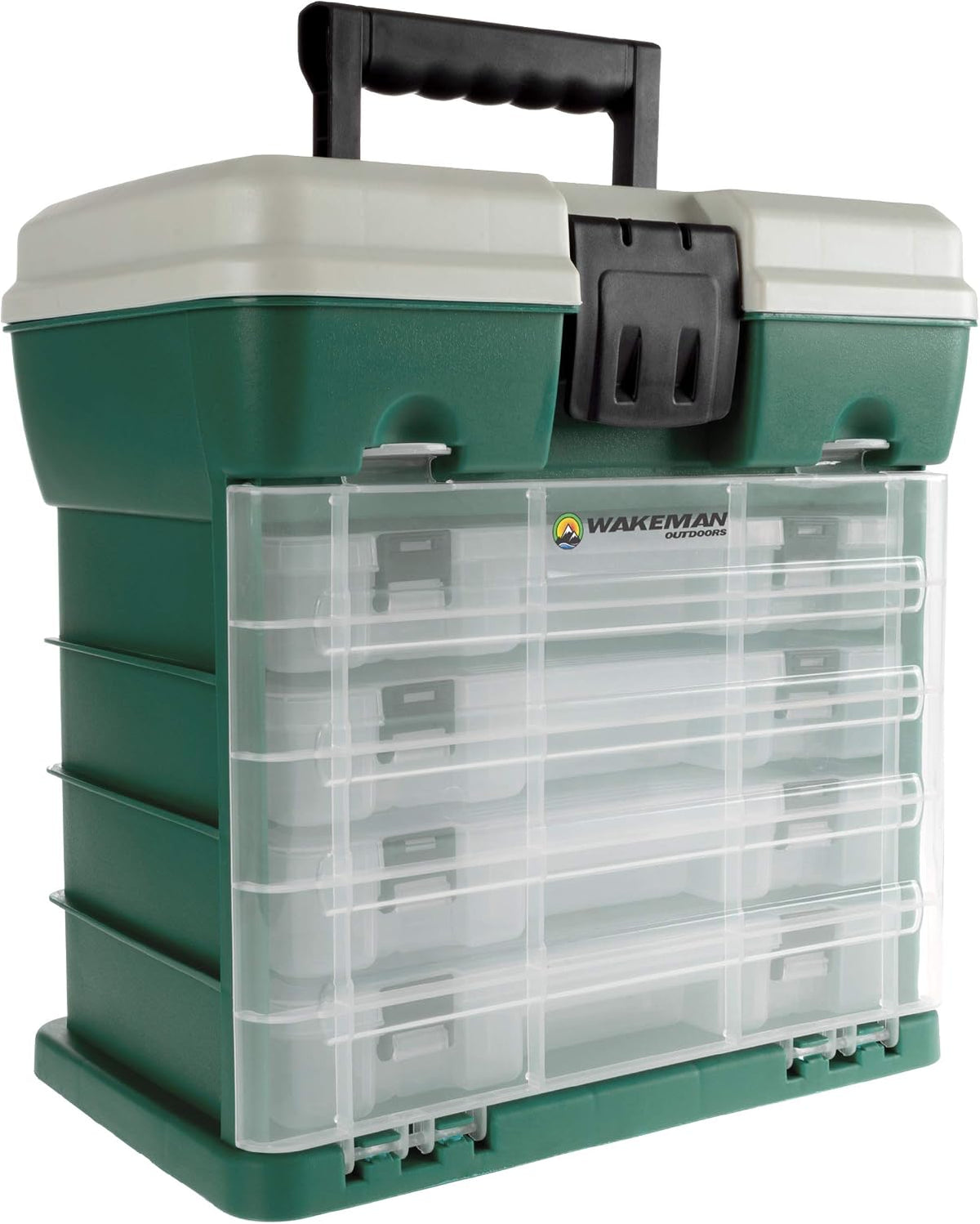 Storage and Tool Box-Durable Organizer Utility Box-4 Drawers, 19 Compartments...