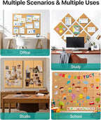 Large Cork Boards for Walls, Cork Boards for Office Decor, Felt Board - Image 7