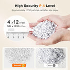 Bonsaii 200-Sheet Auto Feed Paper Shredder, 60-Min Nonstop Heavy Duty Shredders - Image 6