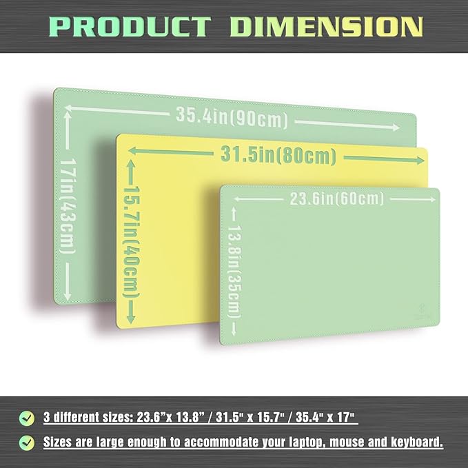K KNODEL Desk Mat, Dual-Sided Office Desk Pad, Waterproof Desk Mat - Image 2