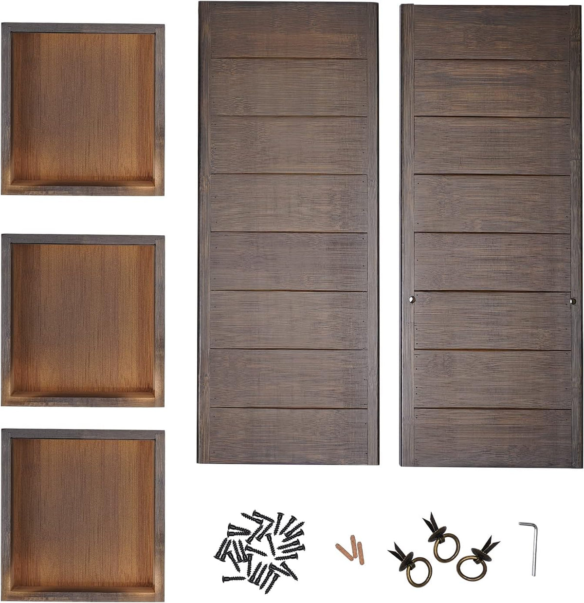 Bamboo Desk Book Shelf,Desktop Bookshelf Storage Rack Tabletop Standing Organ...
