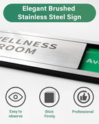 Conference Room Office Door Signs Do Not Disturb, In Use/Available Slider Sign - Image 2