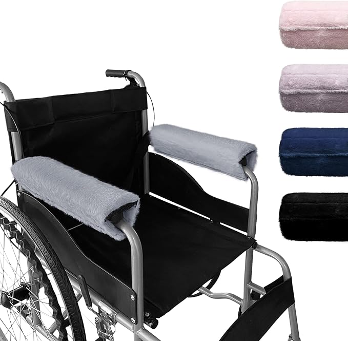 SPRING SEAON Wheelchair Armrest Covers 2 Pack Soft Memory Foam Wheelchair by SPRINGSEAON