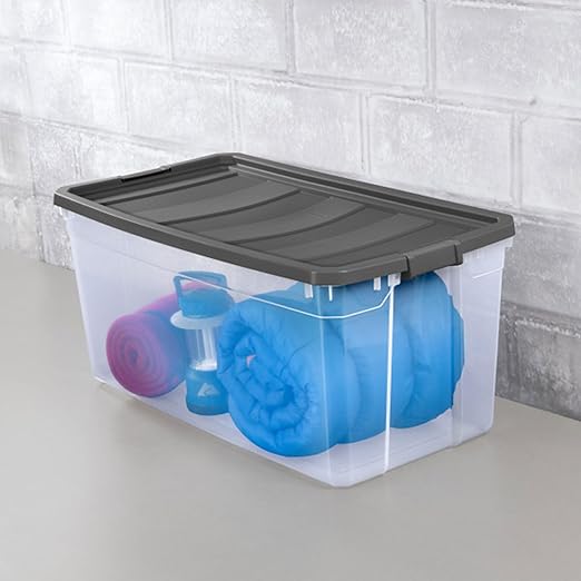 Sterilite 6-Pack Modular Stacker Box, Durable Clear Plastic Storage Bins - Image 6