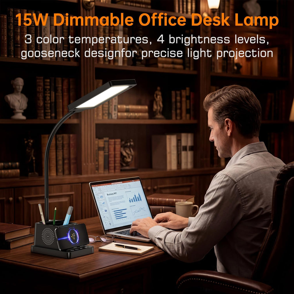 cozoo led desk lamps for home office with, close-up detail