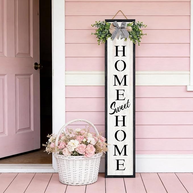 Double-sided Welcome Wooden Sign Stand - Image 5