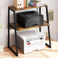 Arbuxzuy Printer Stand for Desk, Desktop Printer Shelf, 3 Tier Desk Shelf for by Arbuxzuy